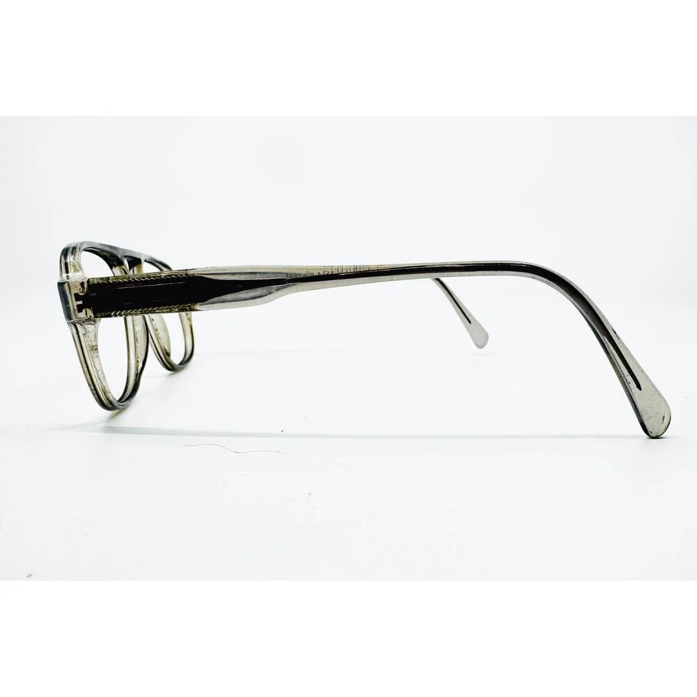 Safilo Elasta 1126 Eyeglasses Mens Gray Aviator Double Bridge Italy 145 56-16